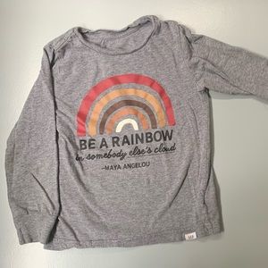 Gap Maya Angelou Rainbow Long Sleeve T-Shirt - Size 4T